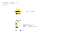 Desktop Screenshot of globo-lighting.sk