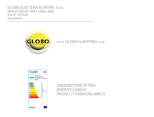 Tablet Screenshot of globo-lighting.sk