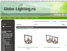 Tablet Screenshot of globo-lighting.ro